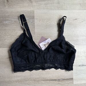 Savage x Fenty Black Lace Bralette Plus Size 1X NWT